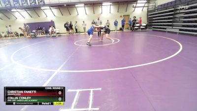 165 lbs Cons. Round 3 - Christian Fanetti, Unaffiliated vs Collin Conley, One Unit Wrestling Academy