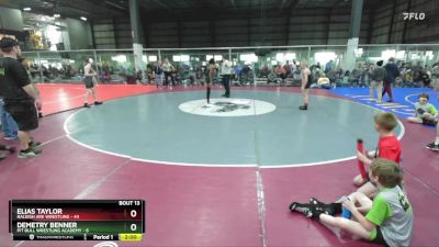 90 lbs Round 5 (6 Team) - Elias Taylor, RALEIGH ARE WRESTLING vs Demetry Benner, PIT BULL WRESTLING ACADEMY