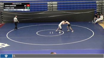 133 lbs 5th Place Match - Ryan Goddard, Wisconsin Eu Claire vs Corey Cope, Elizabethtown College
