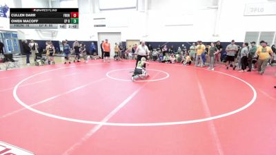 80 lbs Semifinal - Cullen Darr, Front Royal WC-MS vs Owen Macoff, EP Rattlers-MS