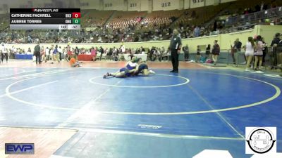 123 lbs Consi Of 8 #1 - Catherine Fackrell, Bixby JH Girls vs Aubree Torres, Kingfisher YellowJackets