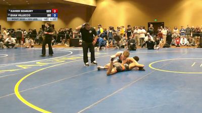 120 lbs Quarters - Xavier Seabury, KD Training vs Evan Villecco, Seagull Wrestling Club