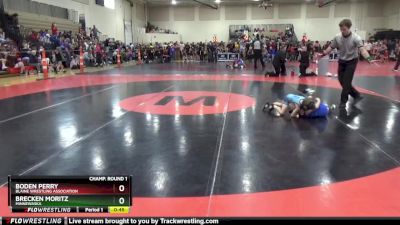 45 lbs Champ. Round 1 - Boden Perry, Blaine Wrestling Association vs Brecken Moritz, Minnewaska