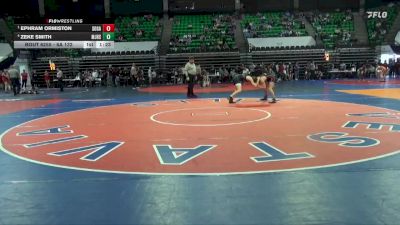 6A 132 lbs Semifinal - Ephram Ormiston, Southside Gadsden vs Zeke Smith, Mortimer Jordan HS