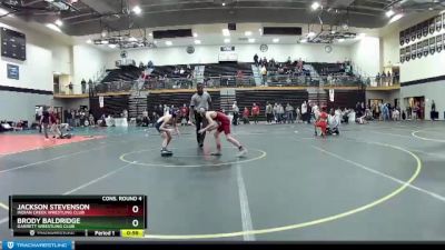 77 lbs Cons. Round 4 - Brody Baldridge, Garrett Wrestling Club vs Jackson Stevenson, Indian Creek Wrestling Club