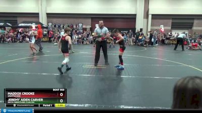 78 lbs Champ. Round 1 - Maddox Crooke, Unattached vs Jeremy Aiden Carver, Delta Wrestling Club Inc.