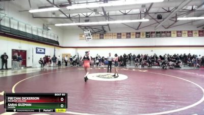 123 lbs Cons. Round 2 - Sarai Guzman, Lassen vs Pir`chai Dickerson, Palomar College