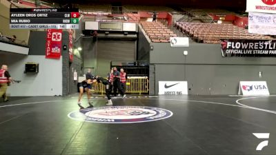 Cadet Girls - 115 lbs Cons. Semis - Mia Rubio, Royal High School Wrestling vs Ayleen Oros Ortiz, Club Lucha Wrestling