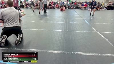 98 lbs Round 2 (4 Team) - Soren Bakkar, Mat Monkeys vs Cale Wimberly, Palm Harbor Wrestling