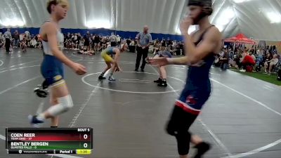 100 lbs Round 2 (8 Team) - Coen Reer, Team Ohio vs Bentley Bergen, Olmsted Falls