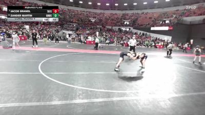 91 lbs Cons. Round 4 - Zander Martin, Kettle Moraine Wrestling Club vs Jacob Brandl, Team Nazar Training Center