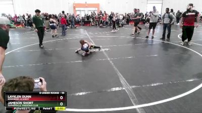 55 lbs Quarterfinal - Layklen Dunn, NoWorries Academy vs Jameson Short, Summerville Takedown Club