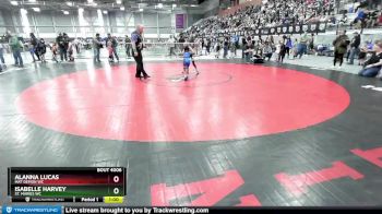 49-53 lbs Round 1 - Isabelle Harvey, St. Maries WC vs Alanna Lucas, Mat Demon WC