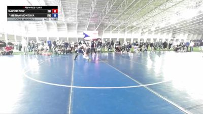 120 lbs Cons. Round 2 - Xavier Dew, Sanderson Wrestling Academy vs Mesiah Montoya, Defiant Wrestling Club