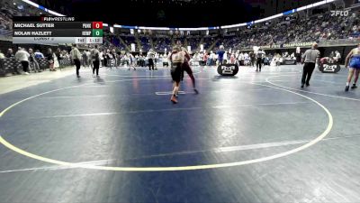 145 lbs Consy 2 - Michael Sutter, Punxsutawney vs Nolan Hazlett, Hempfield