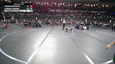 53 lbs Consi Of 16 #2 - Eugene Geissinger, Del Val Wildcats vs Lorenzo Carrero, Clearview