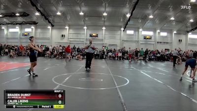 144 lbs Round 1 (6 Team) - Caleb Likens, Osprey WC vs Braden Durst, All American