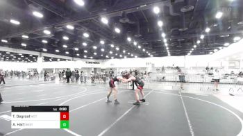 156 lbs 2nd Place - Titus Degroat, No Team vs Alan Hart, Western Slope Elite