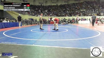 113 lbs Round Of 128 - Sean-Tyler Chernisky, Broken Arrow vs Cilus Simpson, Cushing