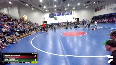 53 lbs Quarterfinal - Dax Casper, Green River Grapplers vs Hayes Peterson, Casper Wrestling Club