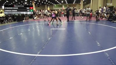 144 lbs Round 2 (6 Team) - Cannon Cribbs, Venice Takedown Club vs Zymarion Johns, Powerhouse