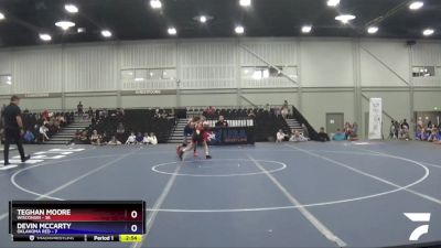100 lbs Placement Matches (16 Team) - Teghan Moore, Wisconsin vs Devin McCarty, Oklahoma Red