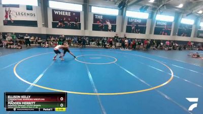 100 lbs Quarterfinal - Ellison Kelly, Cornerstone Warriors Wrestling Club vs Madden Merritt, Dripping Springs Youth Sports Association Wrestling Club