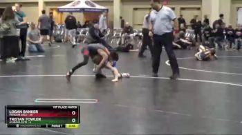 75 lbs Finals (2 Team) - Logan Banker, Missouri Gold vs Tristan Fowler, Alabama Elite