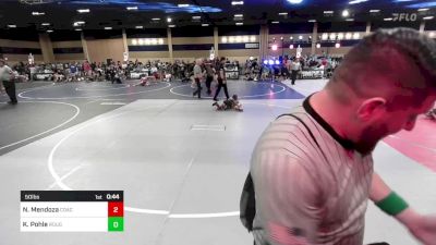 50 lbs Semifinal - Nixon Mendoza, Coachella Valley WC vs Knox Pohle, Rough House