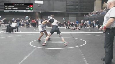 157 lbs Champ. Round 2 - Nic Zamora, Texas Wesleyan vs Blaine Christo, Morningside (Iowa)