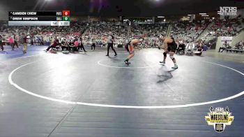 B4A-190 lbs Quarterfinal - Drew Simpson, Sallisaw vs Camden Crew, Poteau