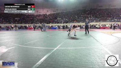 94 lbs Round Of 16 - Lucas McDonald, Deer Creek Wrestling vs Nicolas Rock, Broken Arrow