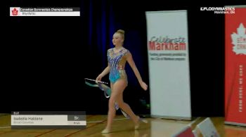 Isabella Haldane - Ball, British Columbia - 2019 Canadian Gymnastics Championships - Rhythmic