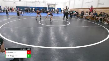 157 lbs Champ. Round 2 - Jacob Briggs, EGWA vs Anthony Manno, Unattached