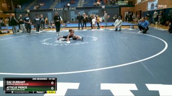 47-50 lbs Round 3 - Atticus Pierce, Roy Wrestling Club vs Zac Durrant, Morgan Wrestling Club