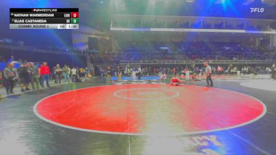 126 lbs Champ. Round 1 - Elias Castaneda, Bella Vista vs Nathan Warmerdam, Lodi