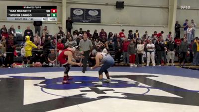 150 lbs Quarterfinal - Max McCarthy, St. Francis vs Steven Caruso, St. Joseph, Sea