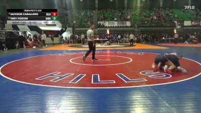 7A 157 lbs Cons. Round 2 - Jackson Caballero, Bob Jones vs Trey Foster, Oak Mountain