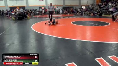 SPW-5 lbs Quarterfinal - Levi Sauceda, North Liberty Wrestling Club vs Emmett Swancutt, Big Game Wrestling Club