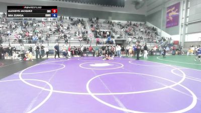 50 kg Champ. Rd Of 32 - Alexsys Jacquez, Spire Wrestling Club vs Mia Zuniga, Colorado Mesa Wrestling Club