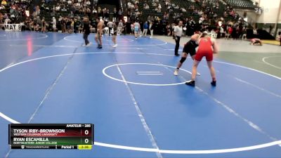 285 lbs Champ. Round 2 - Tyson Irby-Brownson, Western Colorado University vs Ryan Escamilla, Northeastern Junior College