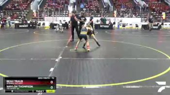 72 lbs Cons. Round 4 - Beau Traub, Algonac Mat Rats vs Waylon Thompson, Tri County WC