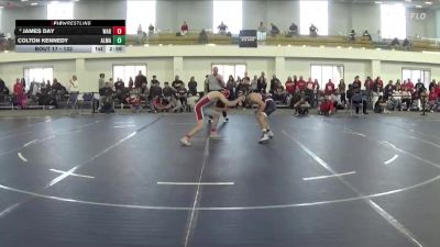 133 lbs Champ. Round 2 - Colton Kennedy, Alma vs James Day, Wabash