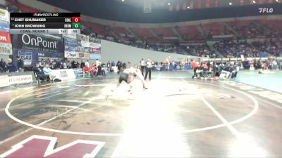 5A Boys 138 lbs Cons. Round 2 - Chet Shumaker, South Albany Boys vs John Browning, Redmond Boys