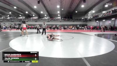 155 lbs Semifinal - Talon Worden, Unaffiliated vs Brock Barbarick, Ray-Pec Wrestling Club-AA