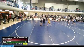 125 lbs Cons. Semi - Cole Sharp, Uintah vs Hawk Grow, Champions Wrestling Club