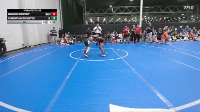 92 lbs Round 1 (6 Team) - Christian Ricketts, Aggression Legionnaires vs Mason Worthy, Mat Assassins Red