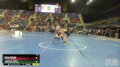 120 lbs Cons. Round 1 - Cole Bohne, Bismarck Century vs Cormac Doty, Grand Forks Red River