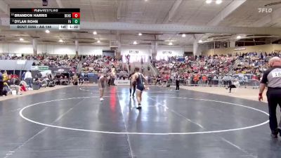 AA 144 lbs Champ. Round 1 - Brandon Harris, Bradley Central High School vs Dylan Rohn, Farragut High School
