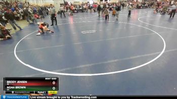 92 lbs Champ. Round 3 - Noah Brown, GA vs Brody Jensen, NE